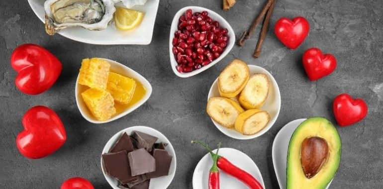 alimentos afrodisíacos masculinos