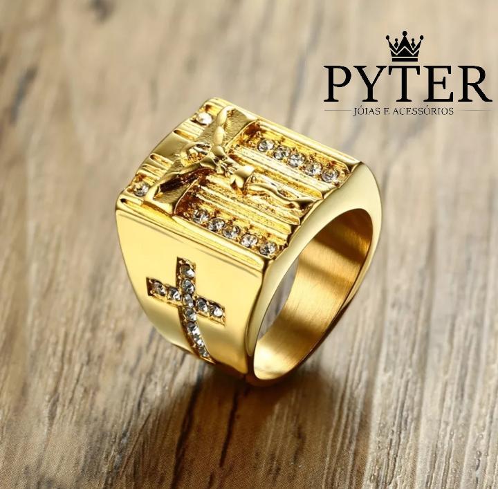 anel masculino ouro branco 18k