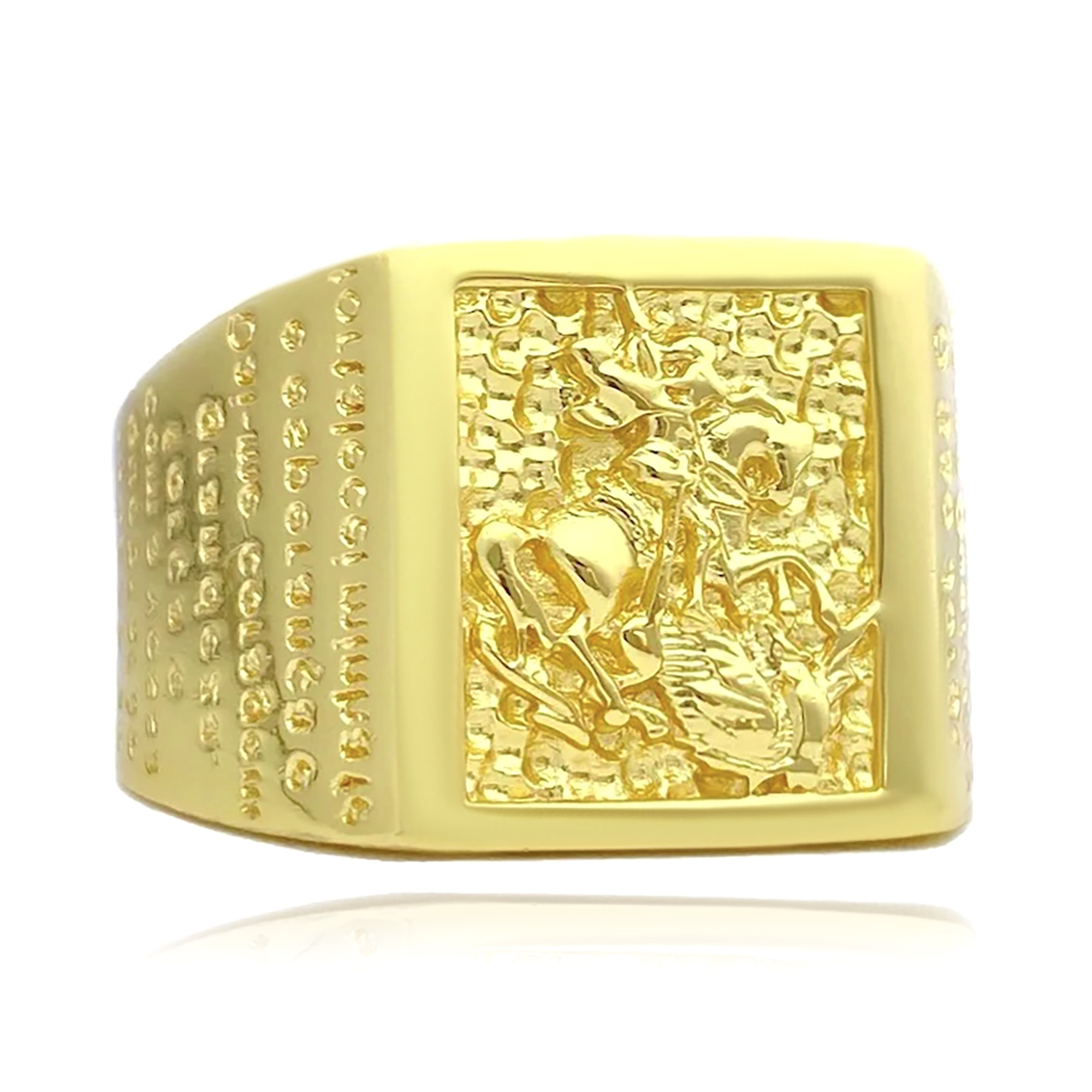 anel ouro 24k homem