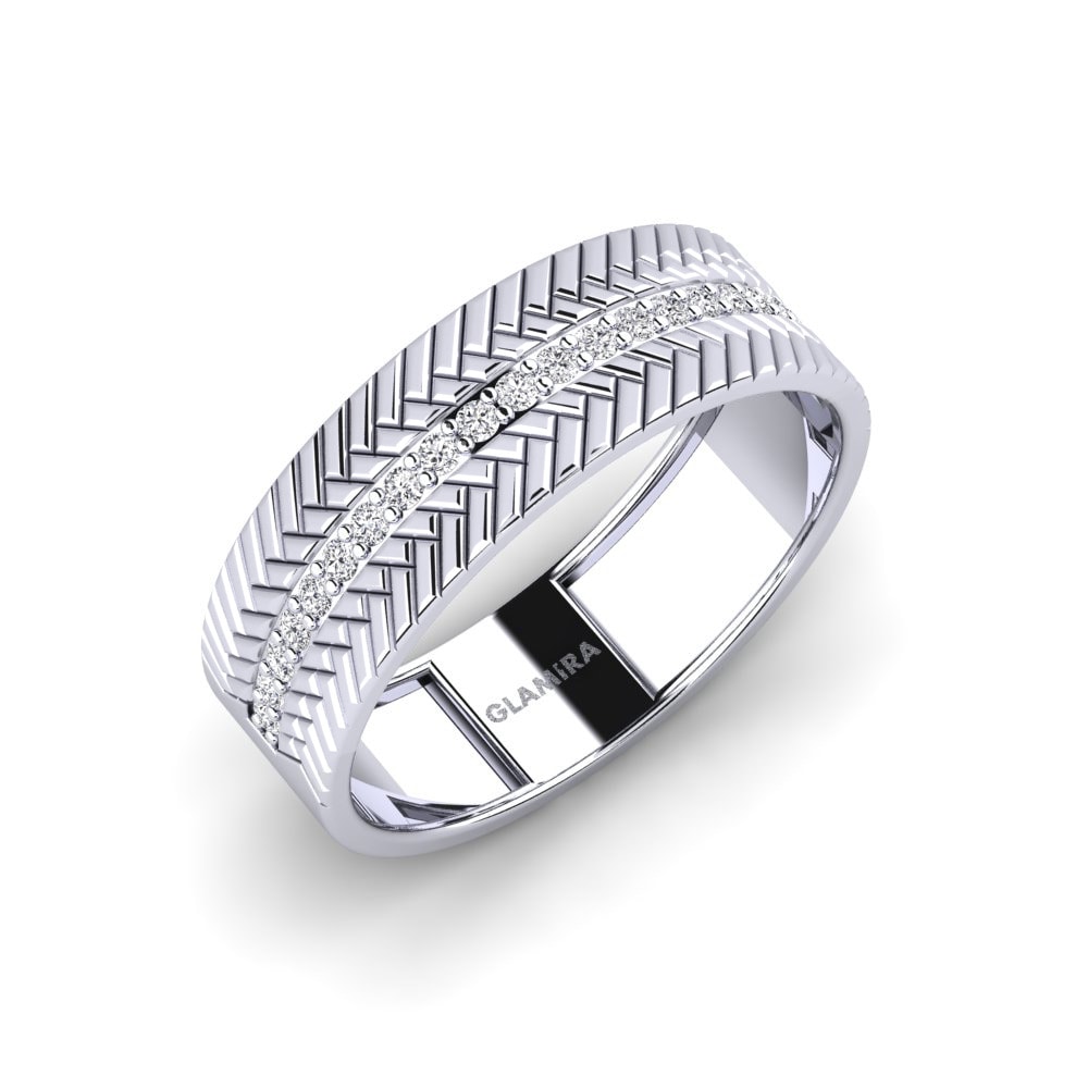 anel de ouro branco para homem