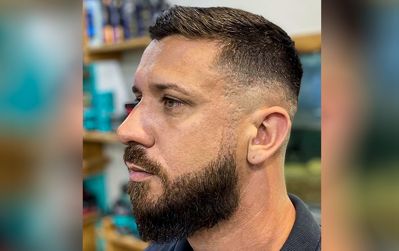 estilos de barba para cabelo médio