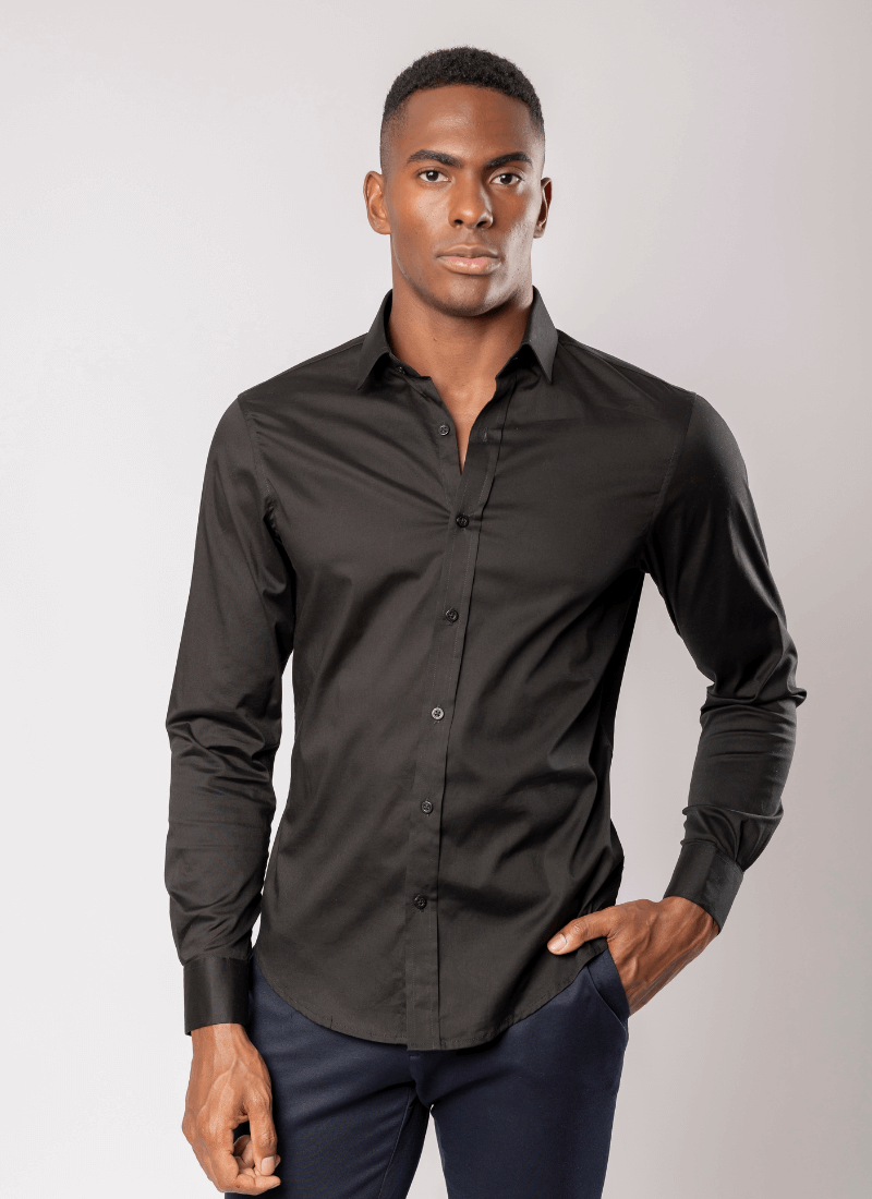 camisa social masculina manga longa