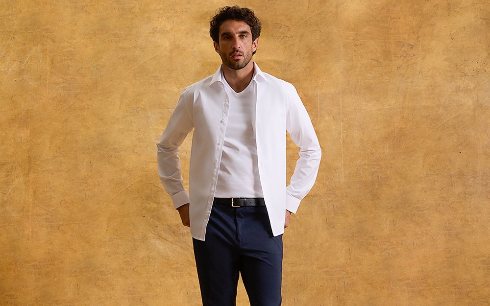 camisa social masculina branca