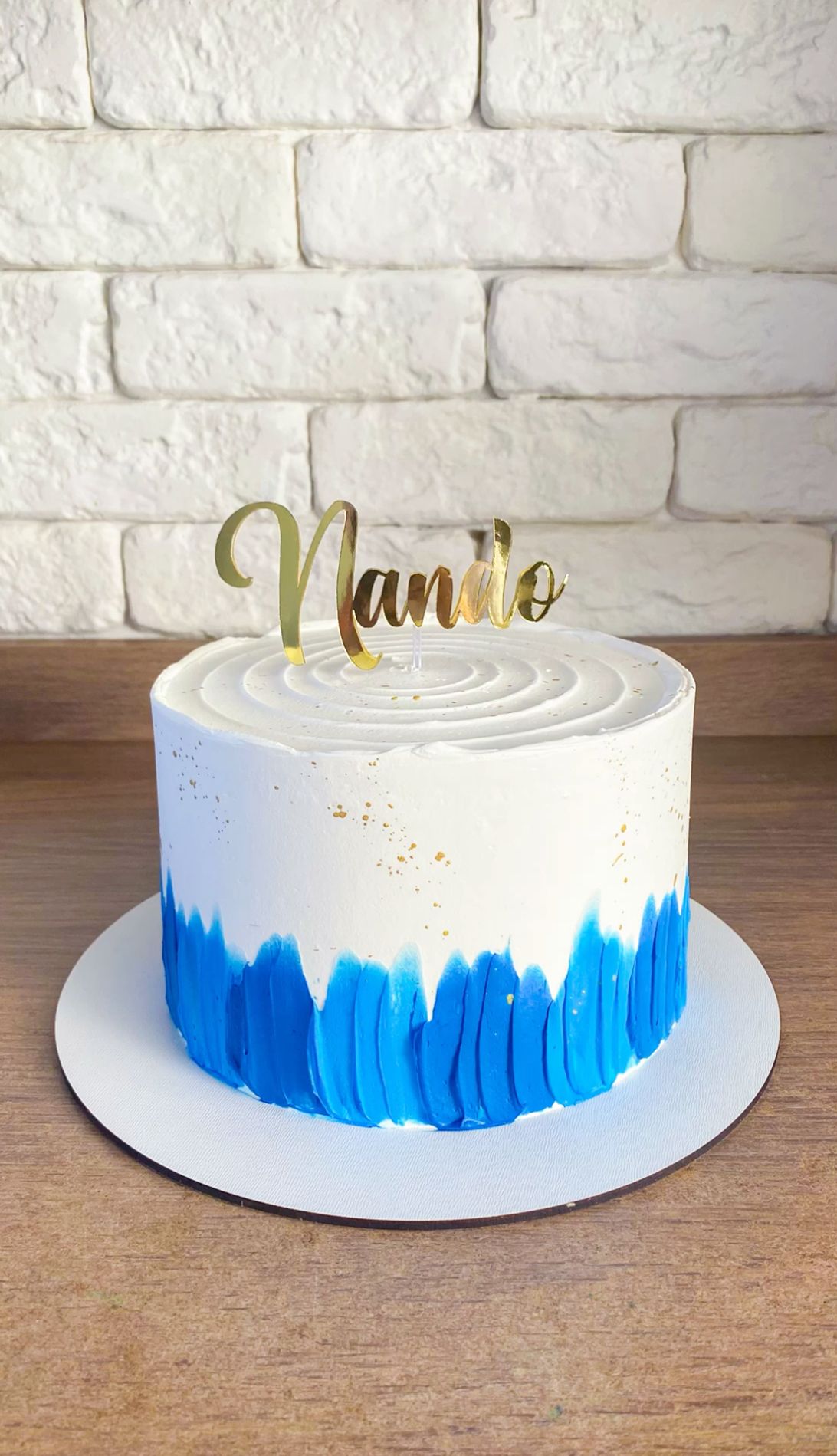 bolo de aniversário masculino azul