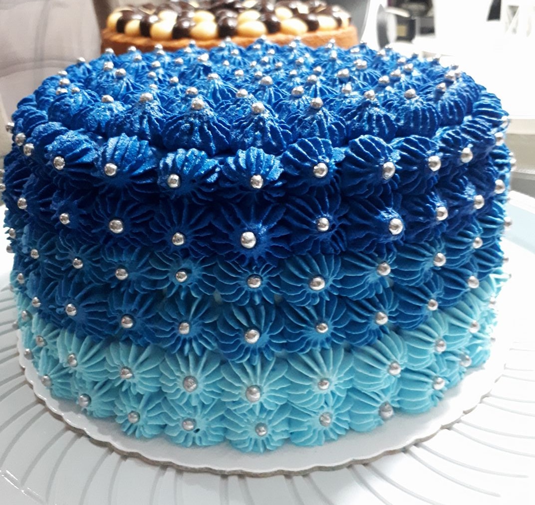 ideias bolo azul para homem