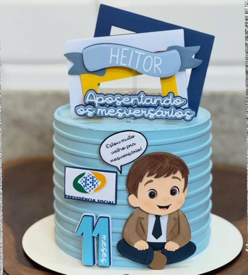 topo de bolo masculino azul