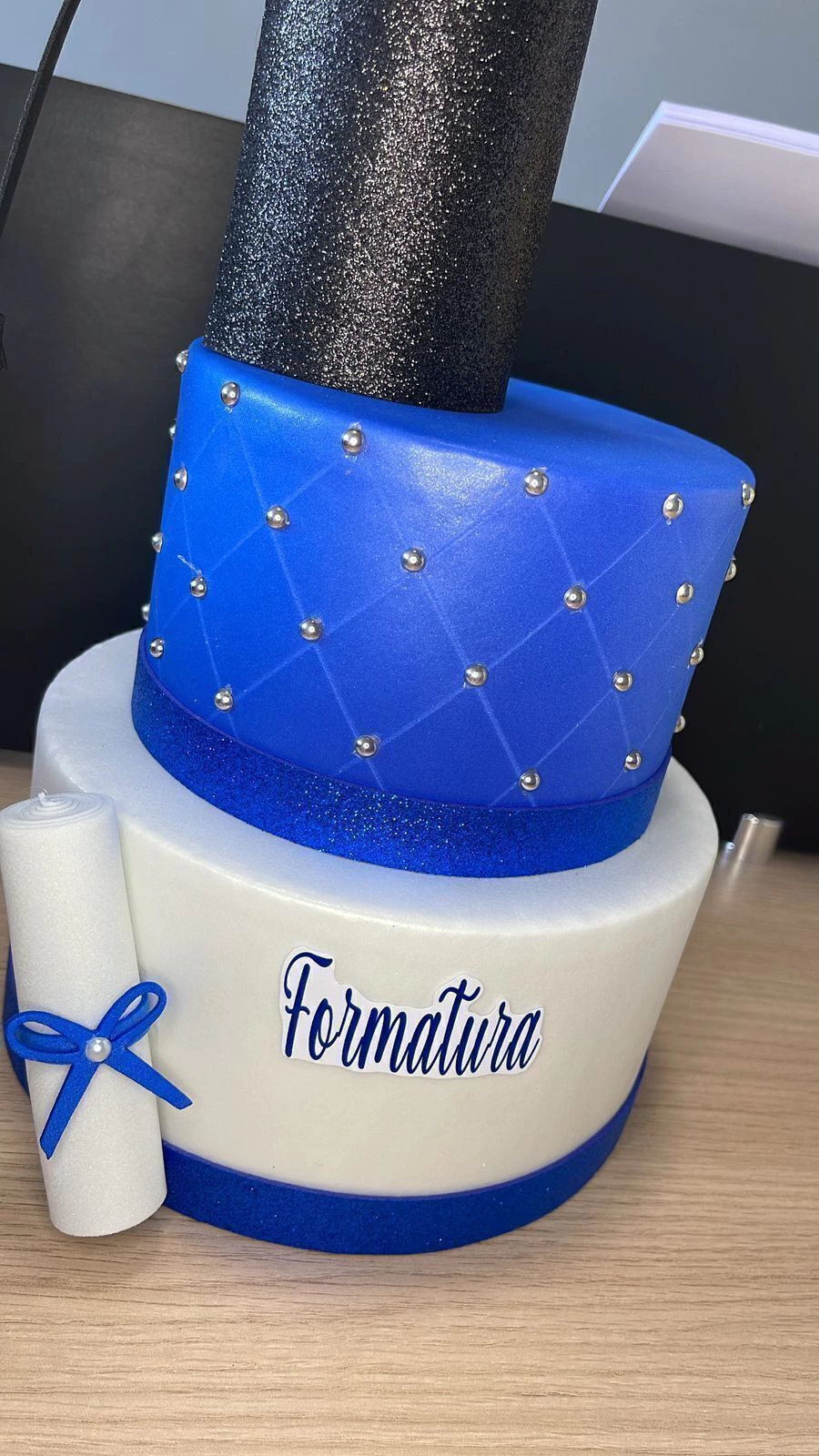 bolo masculino simples azul claro