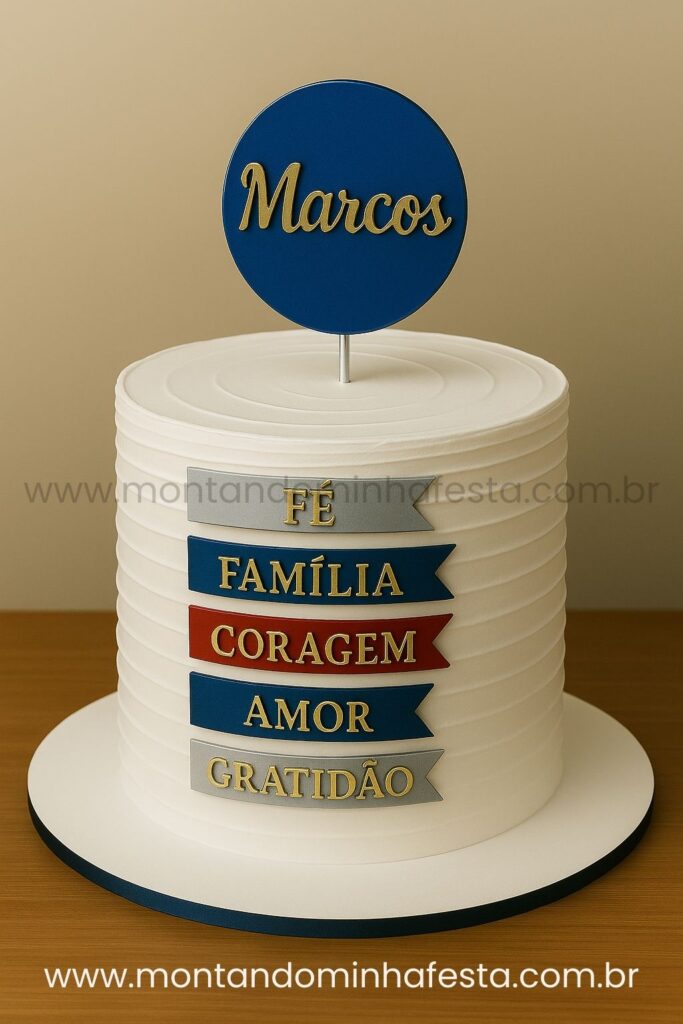 bolo personalizado homem adulto