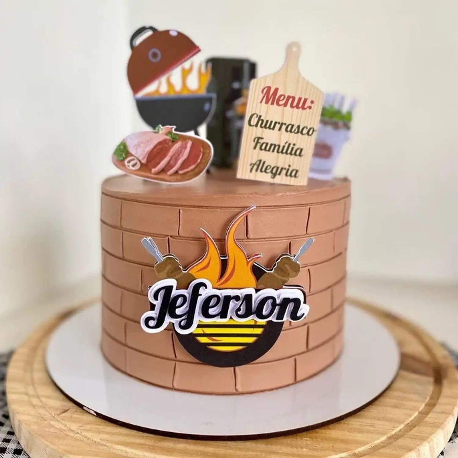 decoração bolo masculino festa