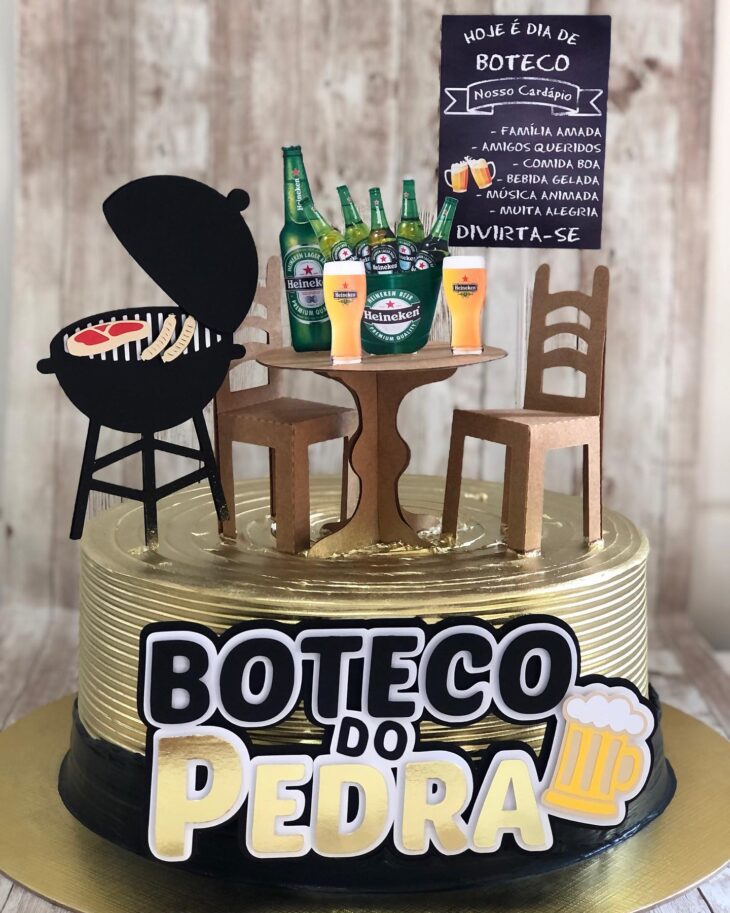 topo de bolo churrasco personalizado
