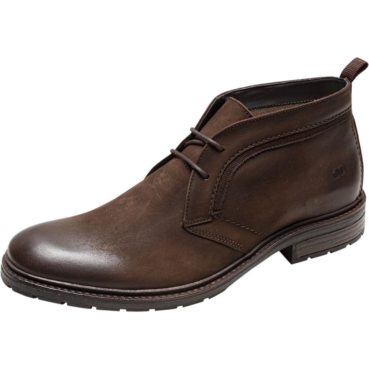 bota masculina democrata couro