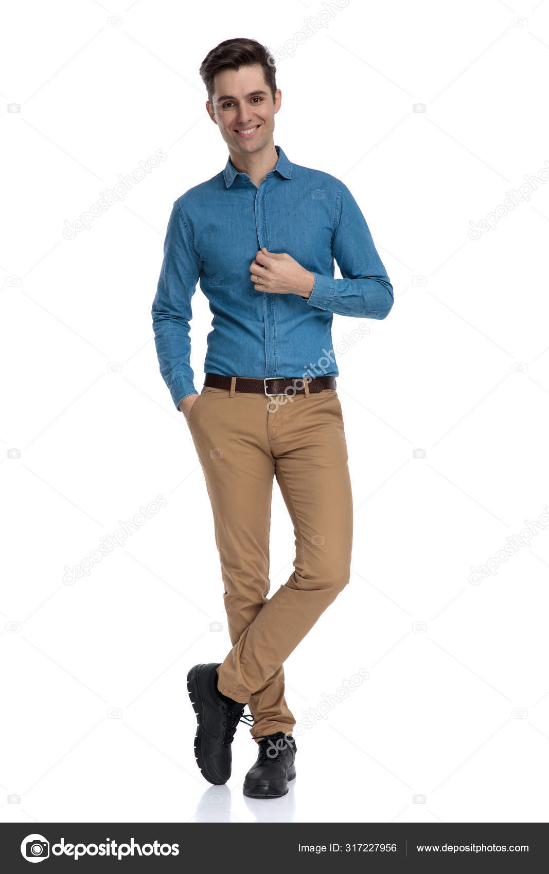 traje social flexível homem