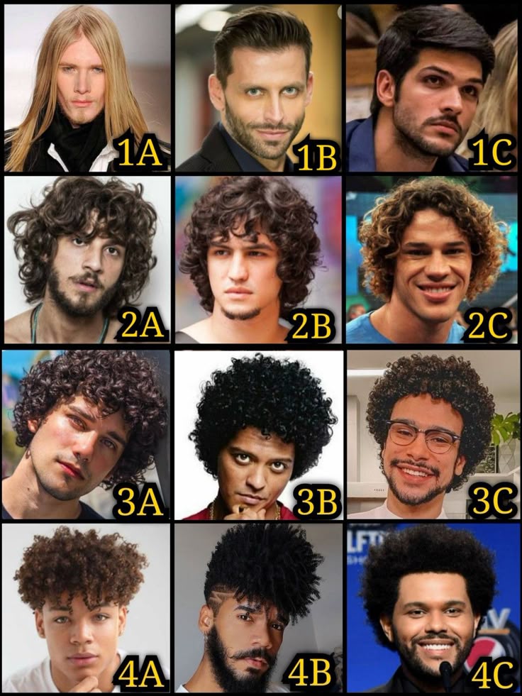 tipos de cachos masculinos