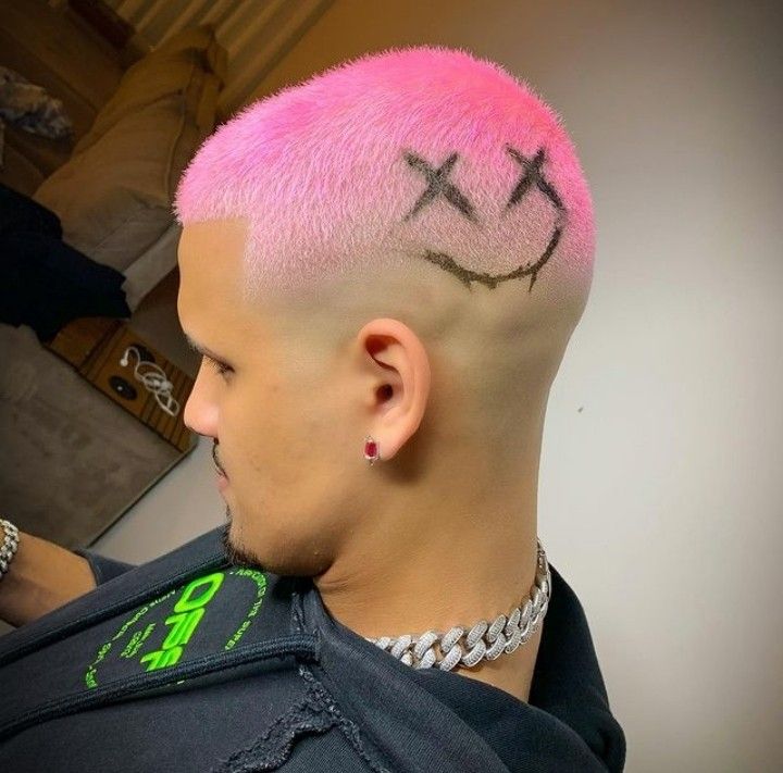 cabelo masculino pintado curto