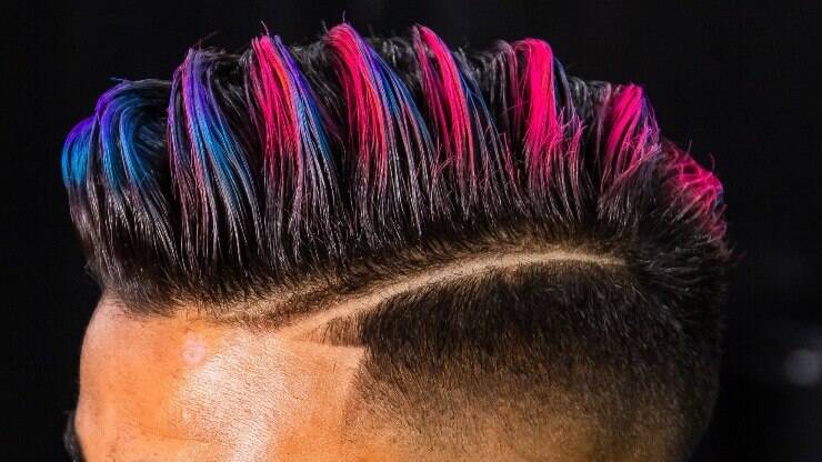 manutenção cabelo colorido masculino