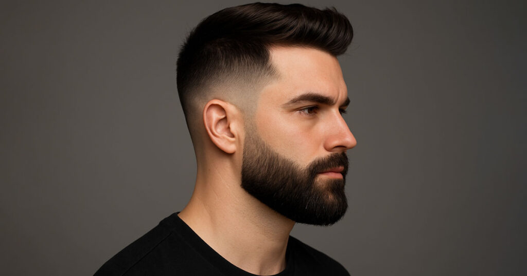 barba e cabelo degradê juntos