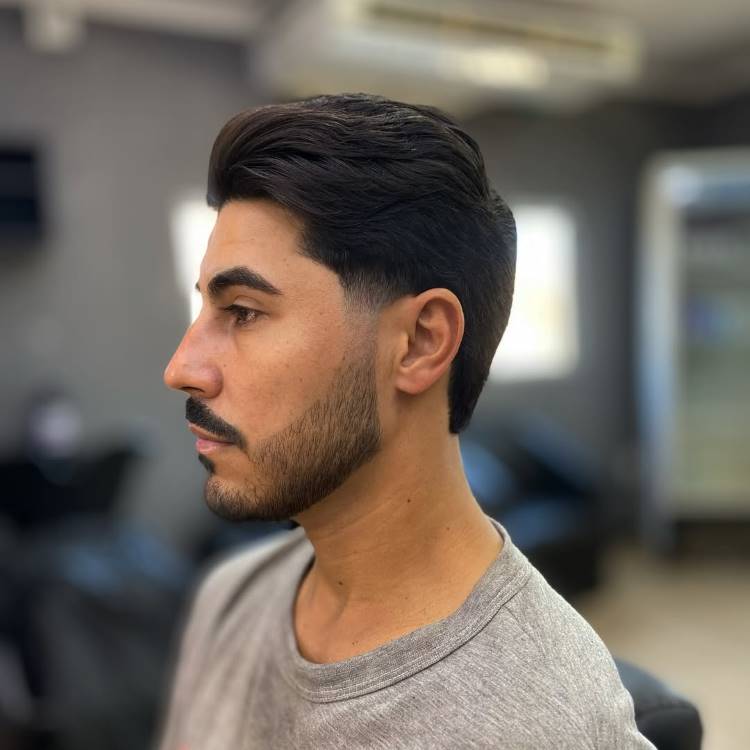 corte degradê masculino com barba