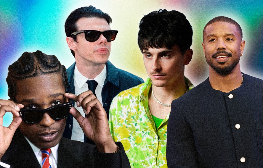 middle part cabelo masculino