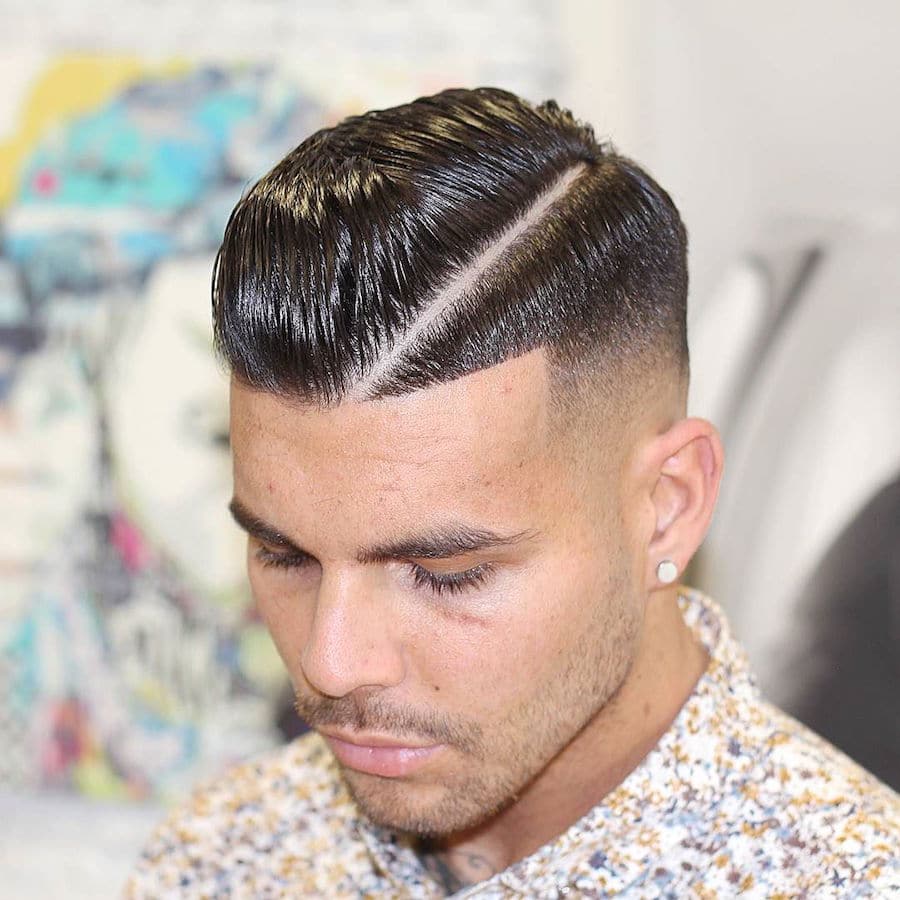 finalização de cabelo masculino
