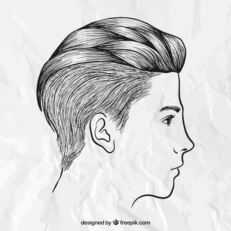 cabelo side part homem
