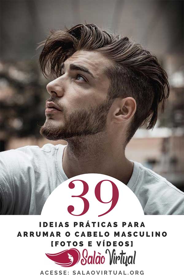 penteado para cabelo liso masculino