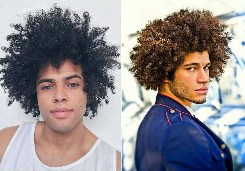 finalização cabelo cacheado masculino