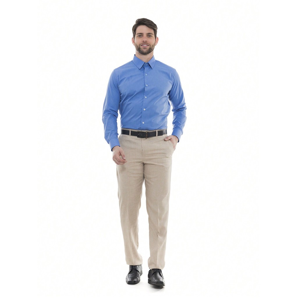 camisa masculina para usar com calça azul clara