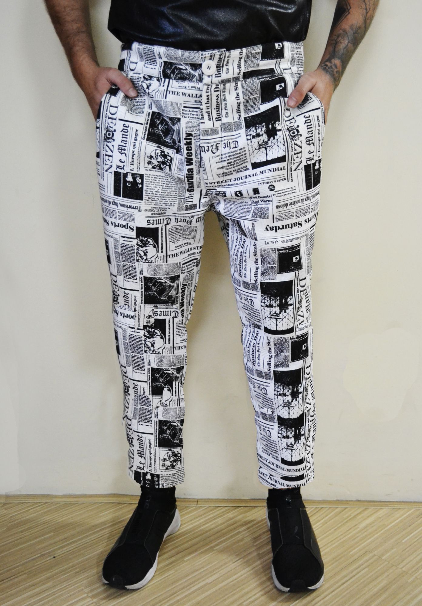 calça estampada masculina floral