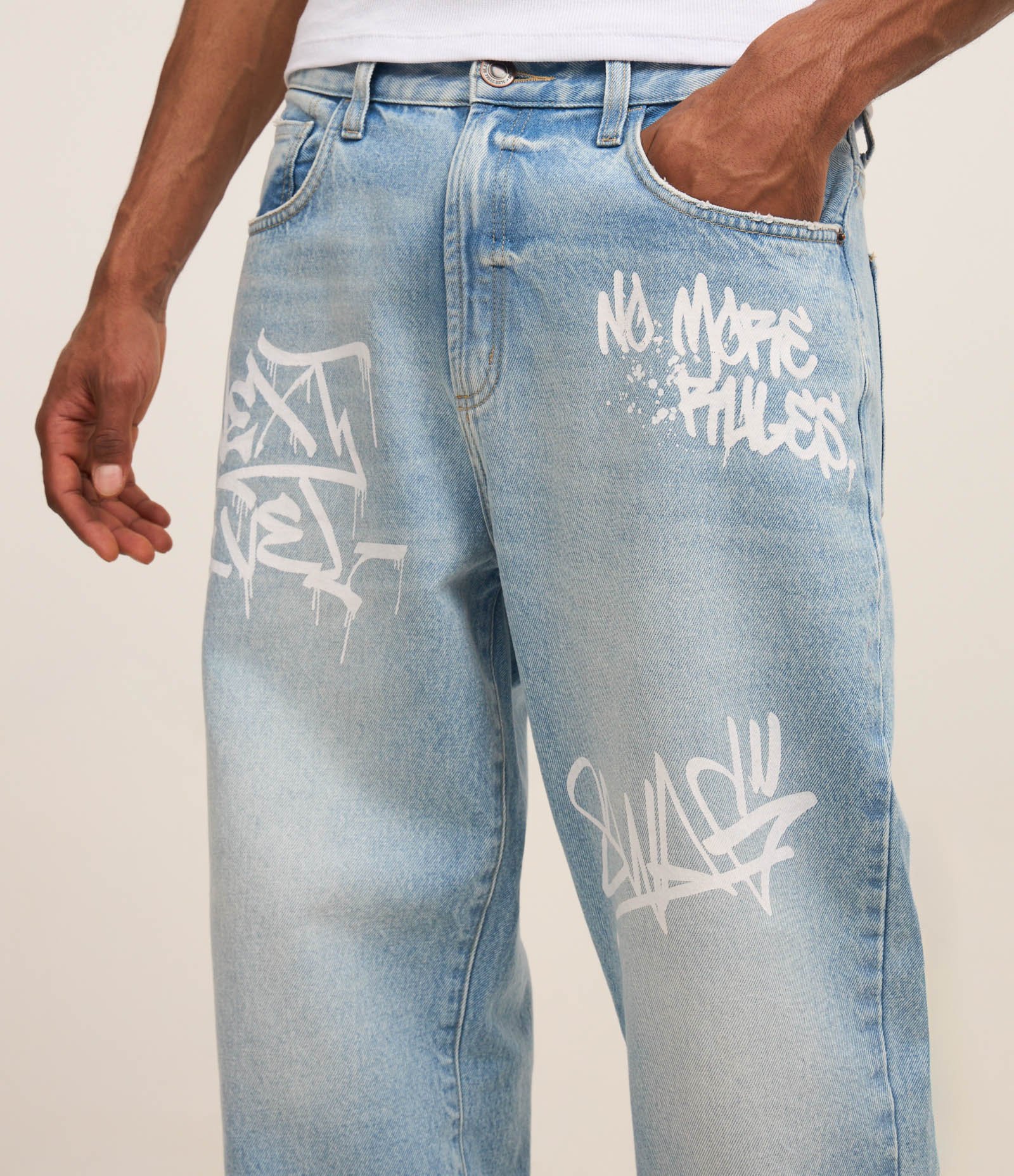 calça estampada masculina jeans