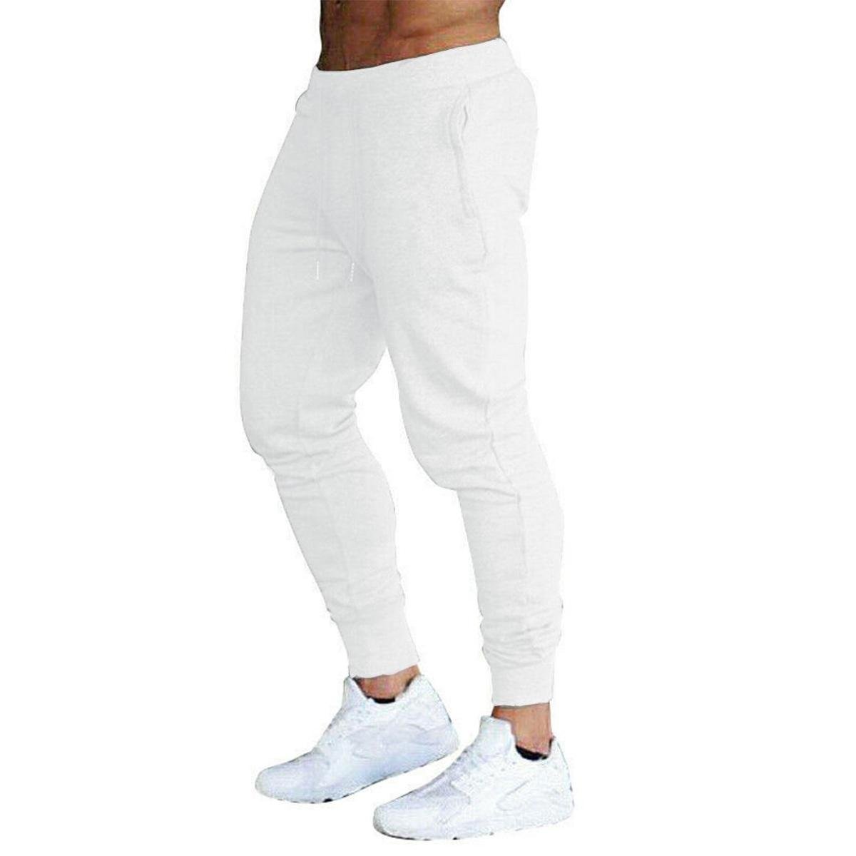 calça baggy moletom branco