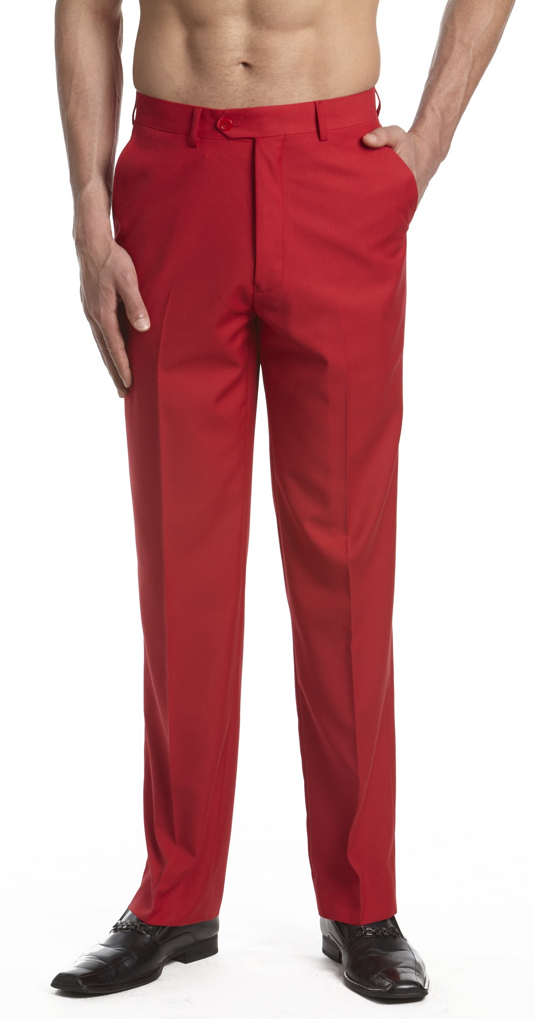 calça social masculina vinho