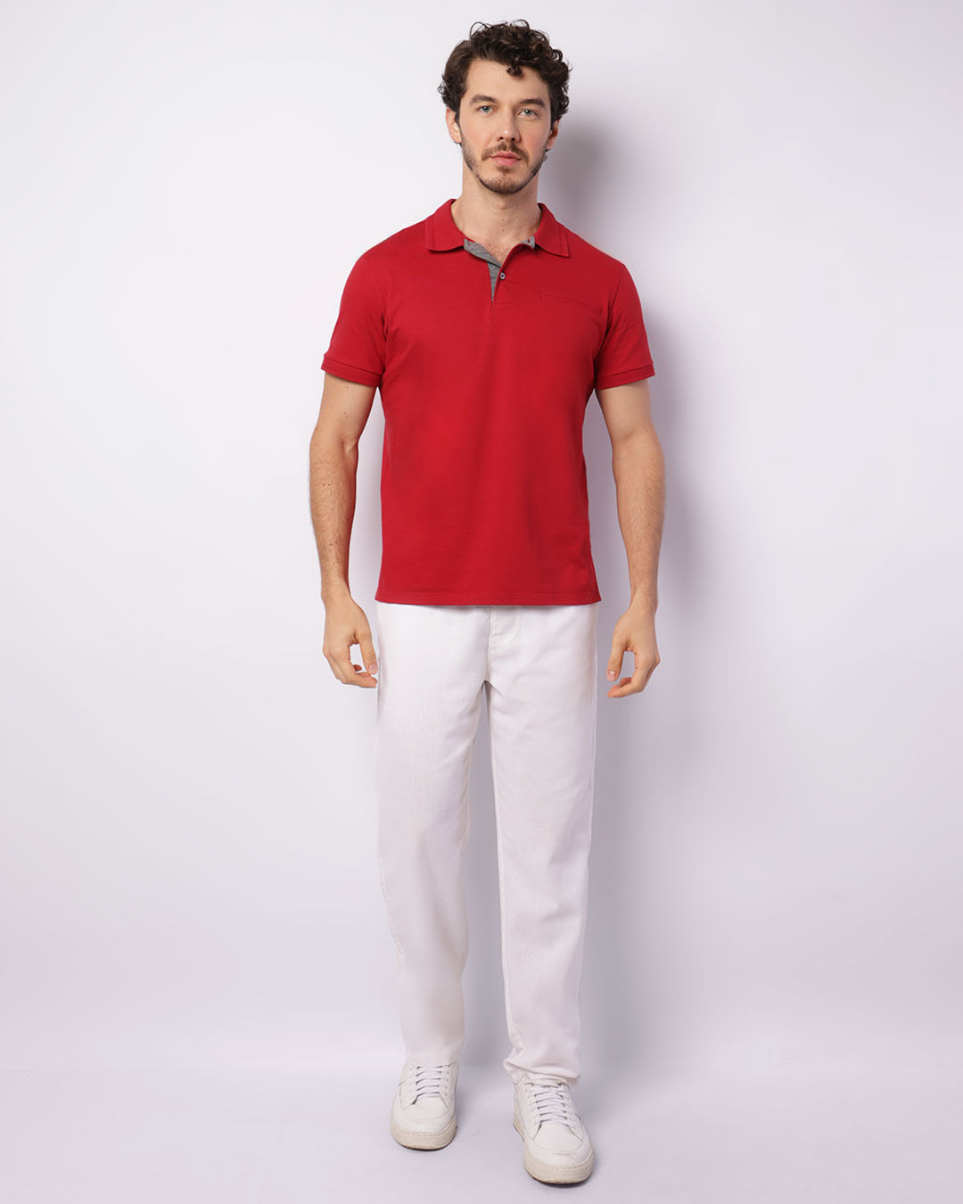 calça social masculina marsala