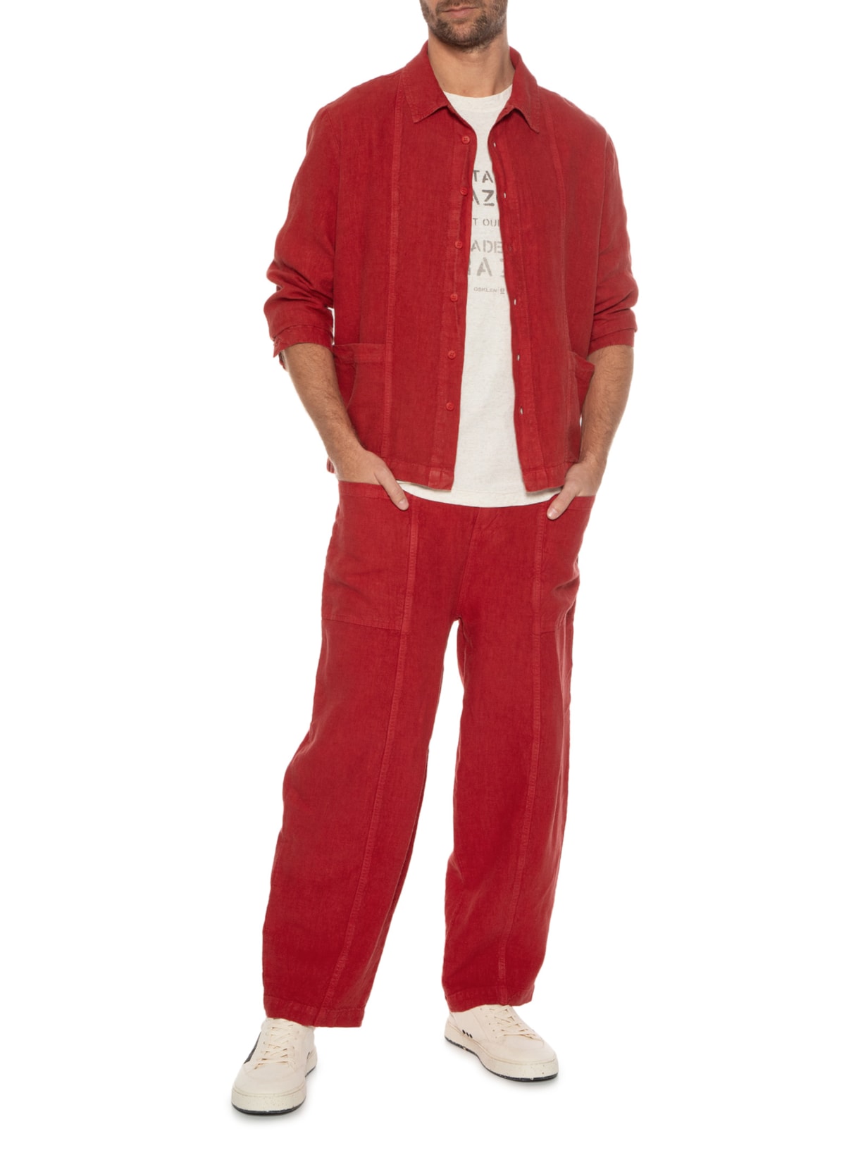 calça masculina cor marsala