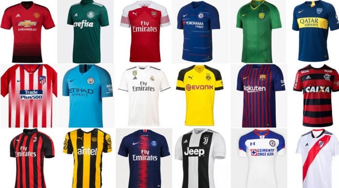 melhores camisas de clubes do mundo