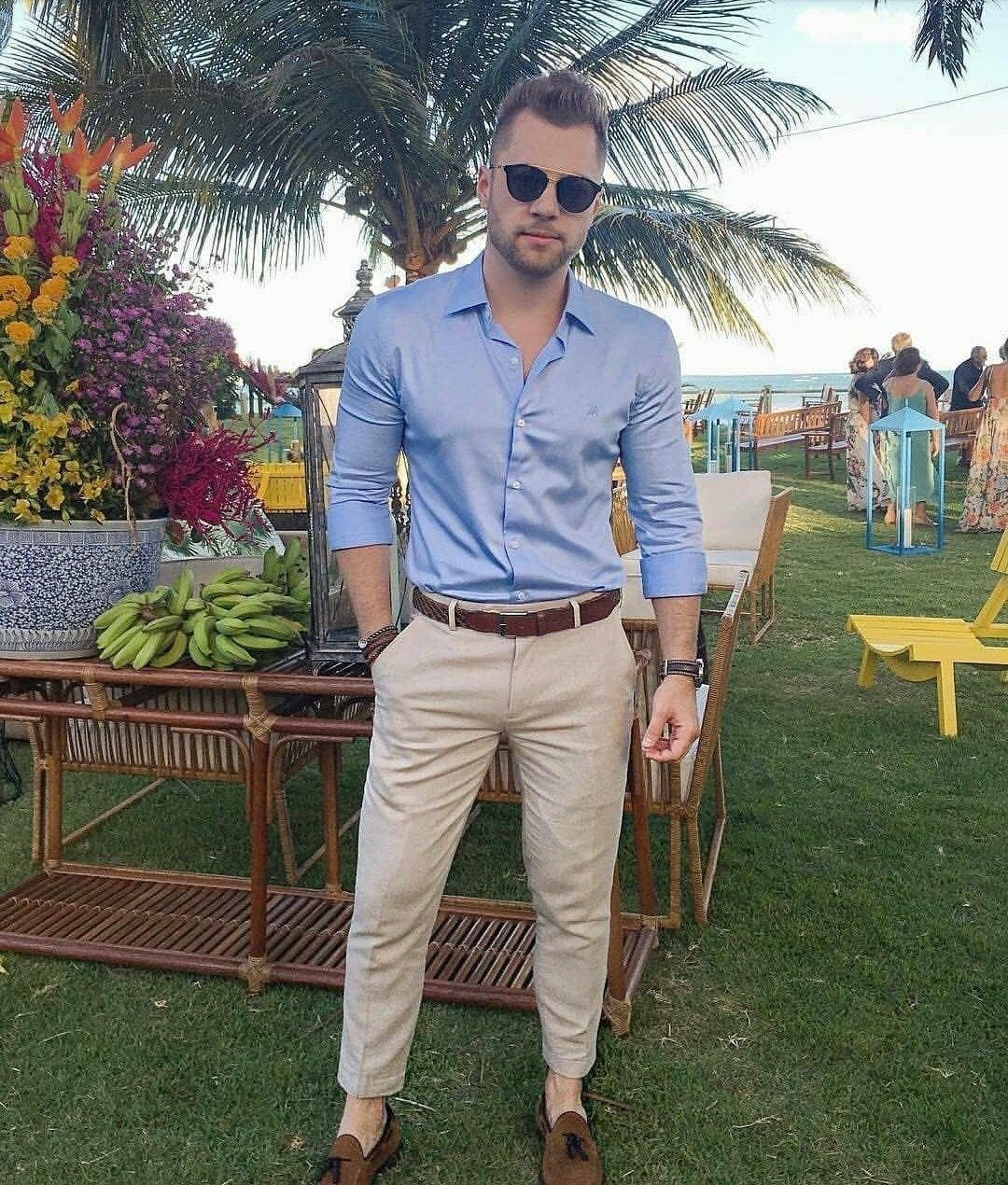 traje esporte fino casamento manhã