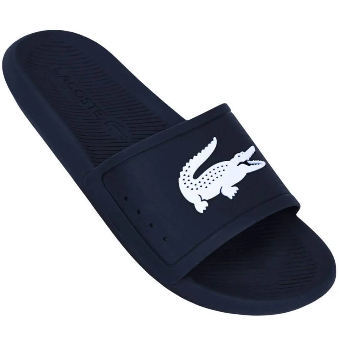 chinelo lacoste masculino preto