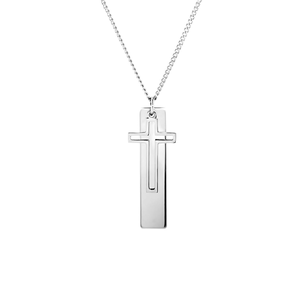 colar masculino prata 925 vivara