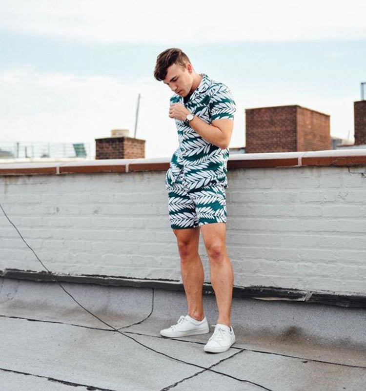 conjunto masculino para festa na praia