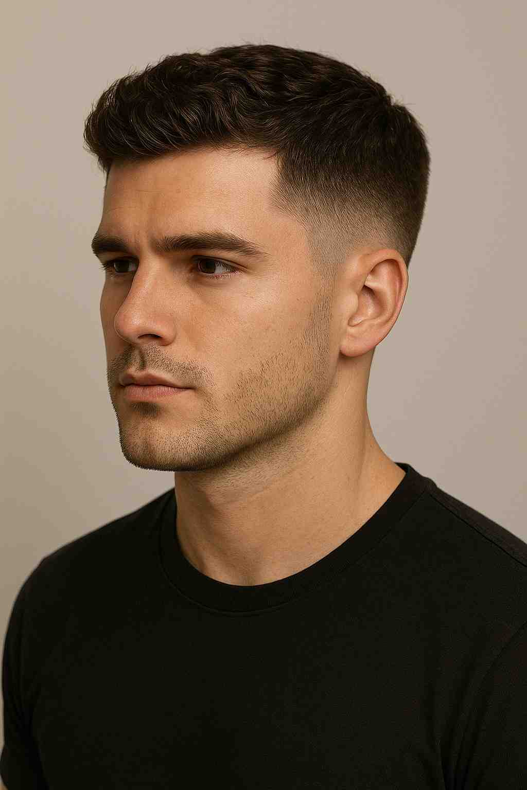 corte americano com barba