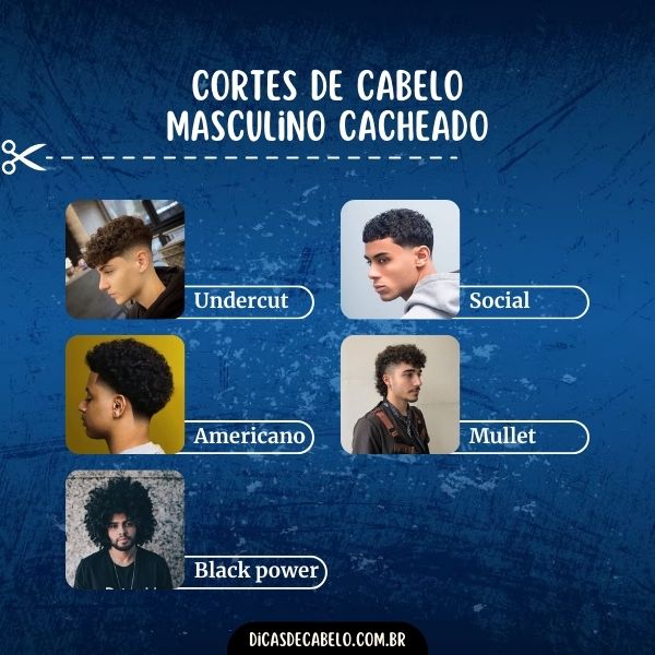 tendências corte masculino cacheado