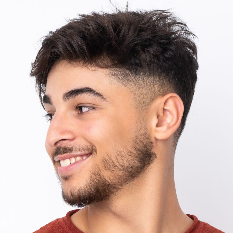 Corte fade masculino