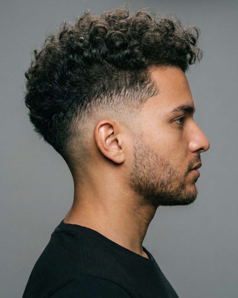 degradê baixo cabelo cacheado