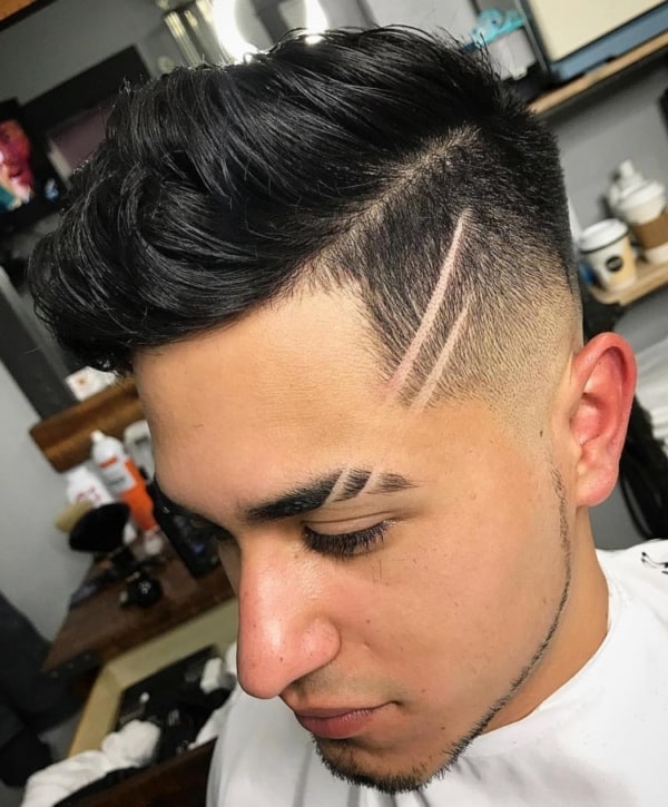 risquinho no cabelo masculino