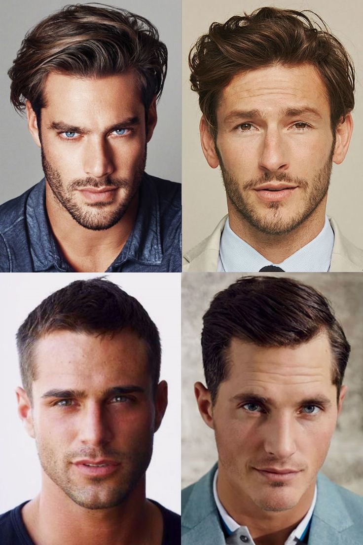 cabelo masculino rosto retangular