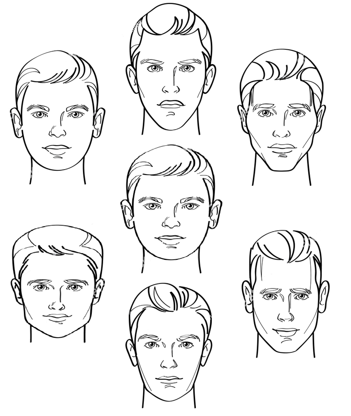 melhor corte de cabelo para rosto masculino