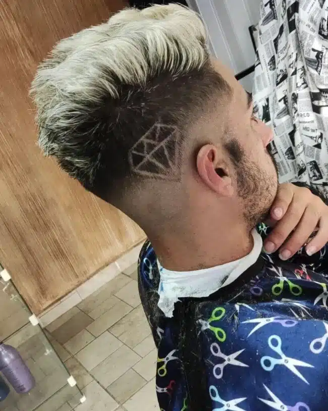 corte degradê com desenho