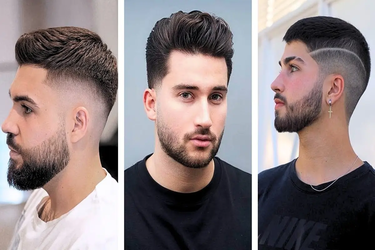 cabelo dividido masculino liso