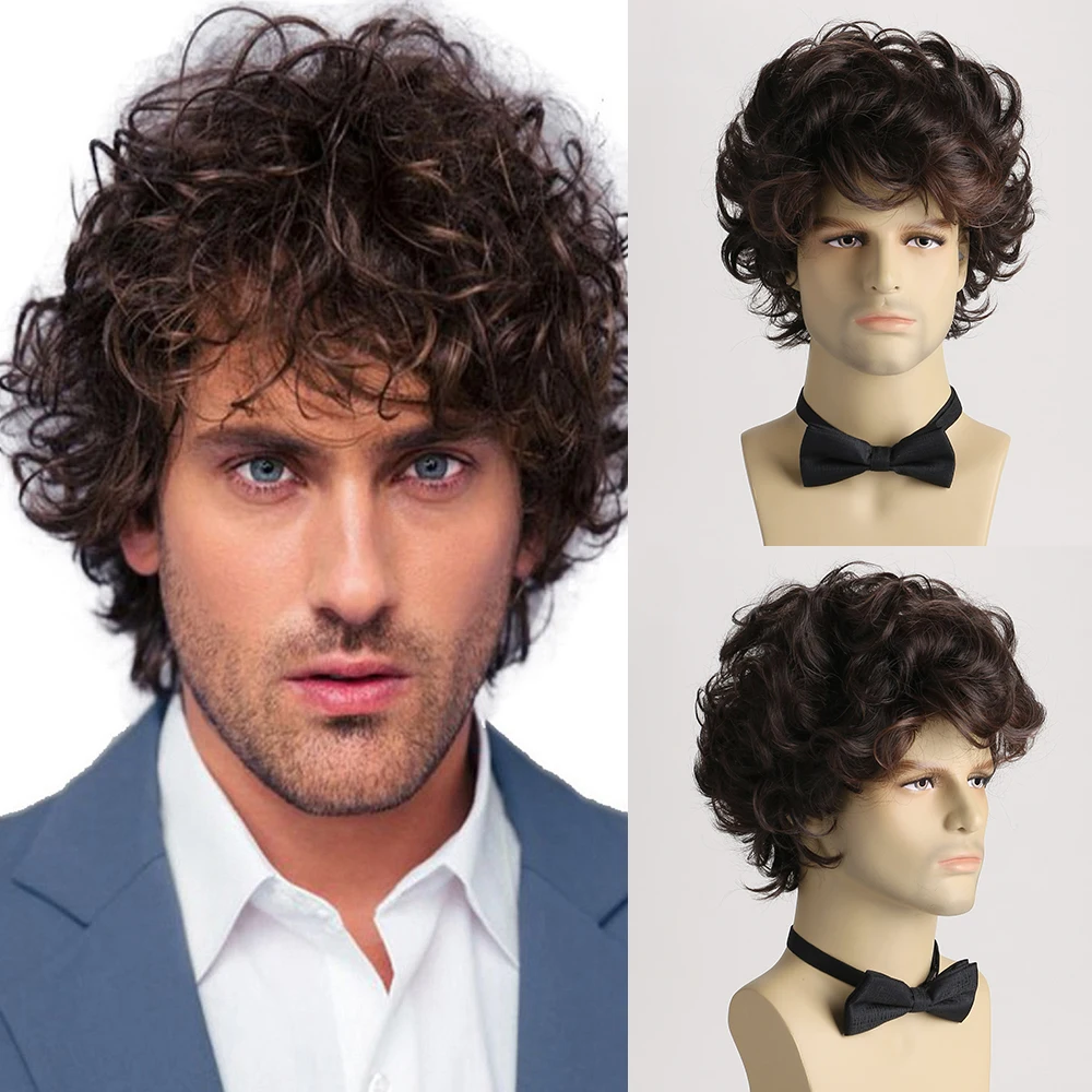 cabelo ondulado masculino volume