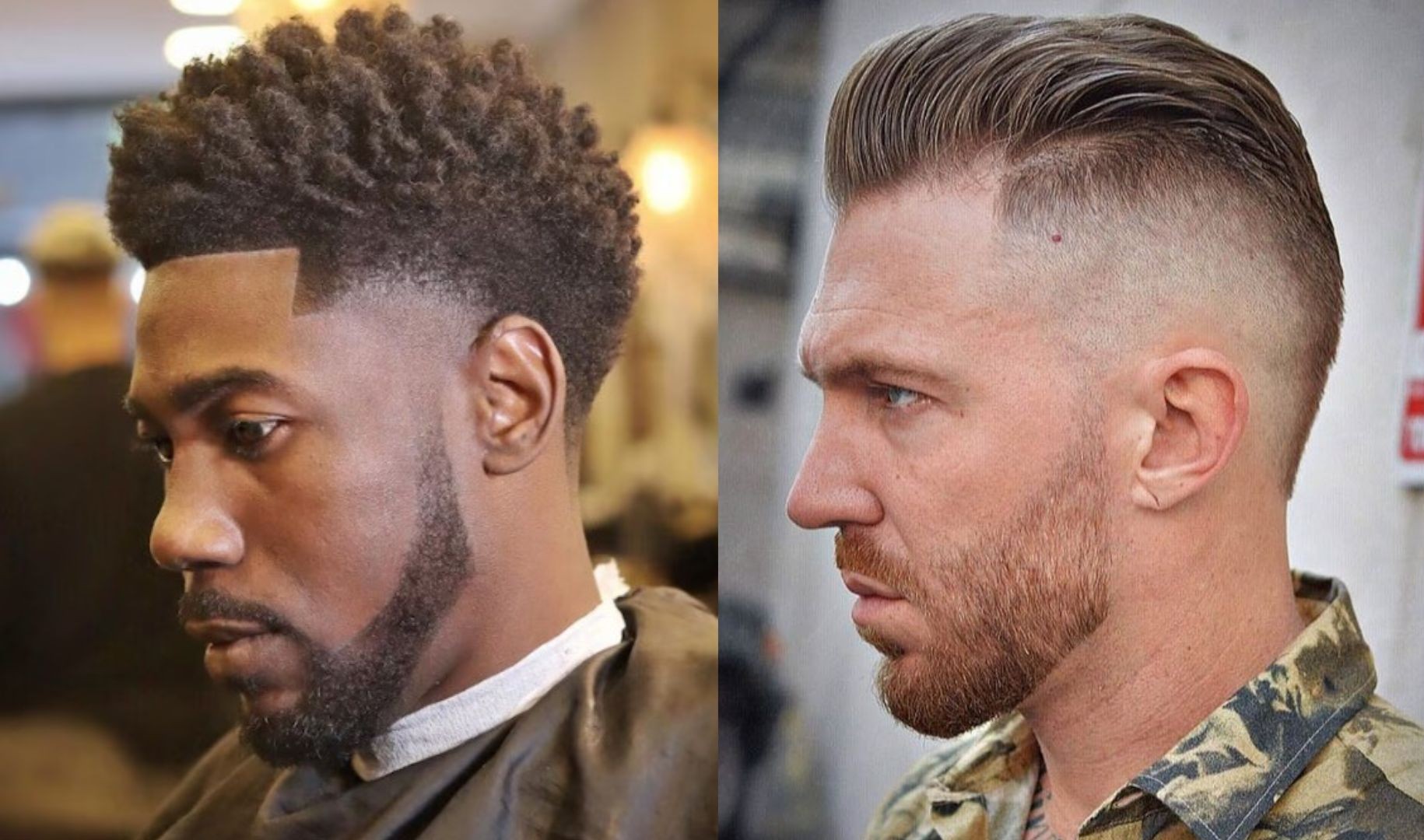 mid fade corte