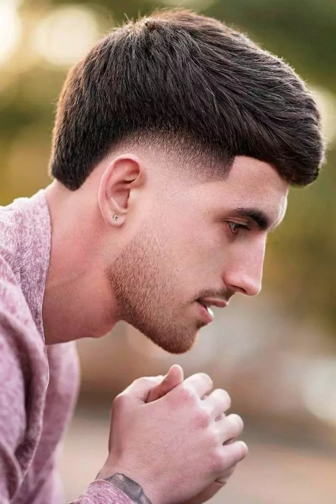 textured crop masculino